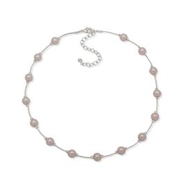 You're Invited Silver-Tone Pearl Tin Cup Necklace
