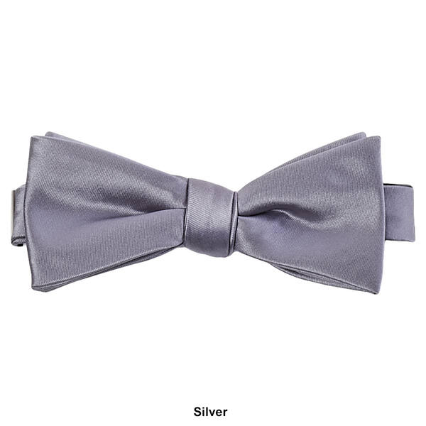 Mens John Henry Satin Solid Bow Tie in Box