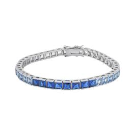 Gianni Argento Square Blue Ombre Bracelet