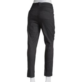 Juniors Leighton Stripe Skinny Dress Pants - Black