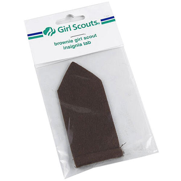 Girl Scouts Brownie Grosgain Insignia Tab - image 
