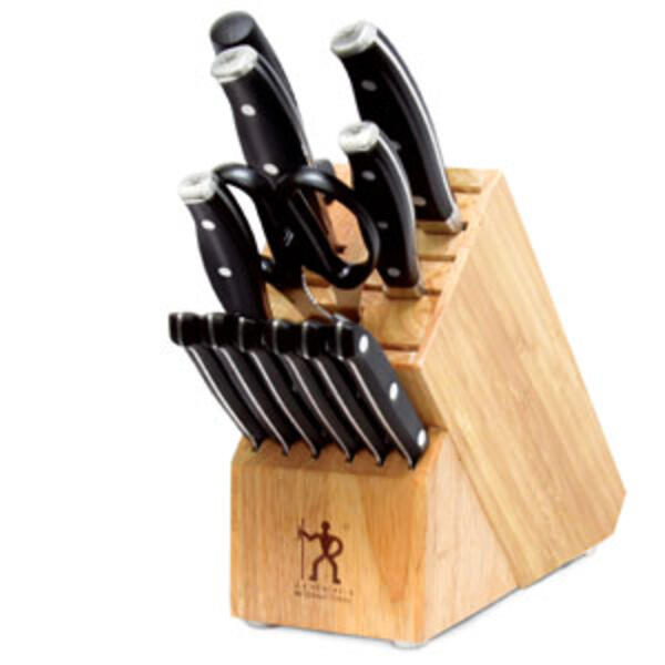 J.A. Henckels Cutlery Forged 13pc. Knife Block Set - image 
