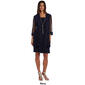 Plus Size R&amp;M Richards Jacquard Glitter Jacket Dress - image 6