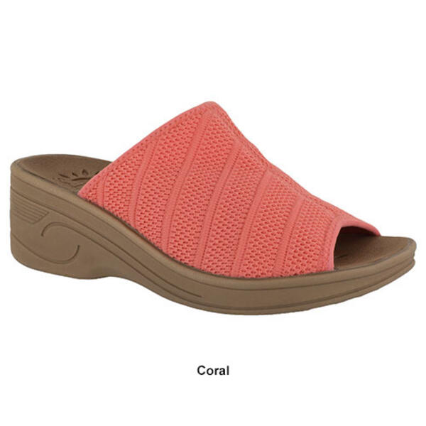 Womens Easy Street Airy Wedge Slide Sandals