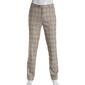 Mens Paisley & Gray Plaid Dress Pants - Light Khaki - image 1