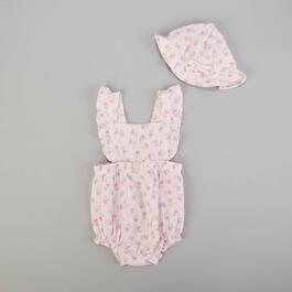 Baby Girl &#40;12-24M&#41; Emily & Oliver 2pc. Floral Bubble Romper Set