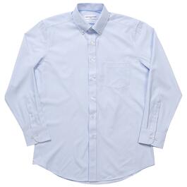 Mens Christian Aujard Checkered Fitted Dress Shirt - Blue/White