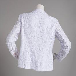 Womens Nanette Lepore Long Sleeve One Button Lace Jacket
