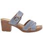 Womens Patrizia Crosanvi Blue Slide Strappy Sandals - image 2