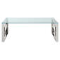 Worldwide Homefurnishings Stainless Steel Coffee Accent Table - image 2