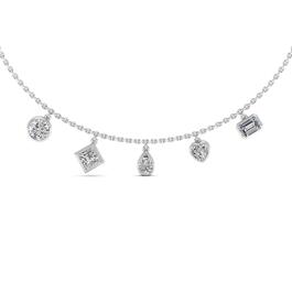 Moluxi&#40;tm&#41; Sterling Silver 3.4ctw. Moissanite Necklace