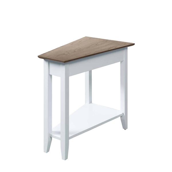 Convenience Concepts American Heritage Two-Tone Wedge End Table