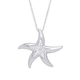 Gianni Argento 1/4ct. Diamond Starfish Pendant