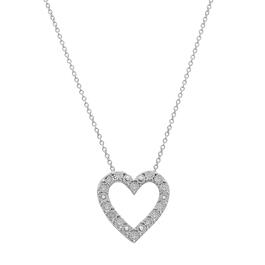 Diamond Classics&#40;tm&#41; Sterling Silver 1/10ctw. Diamond Heart Pendant