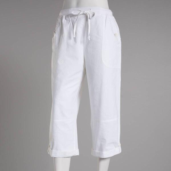 Plus Size Jordana Rose Solid Rib Waist Capri Pants - image 