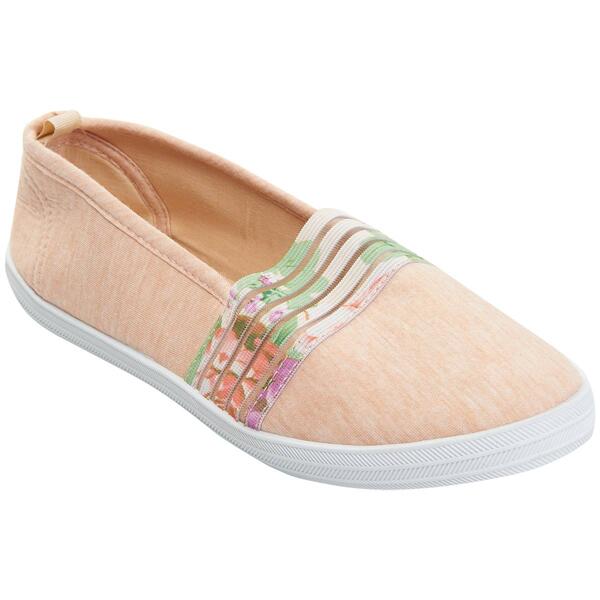 Womens Take A Walk Floral Band Slip On Fashion Sneakers - image 