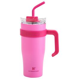 30oz. Triple Wall Insulated Tumbler w/ Handle - Electric Pink