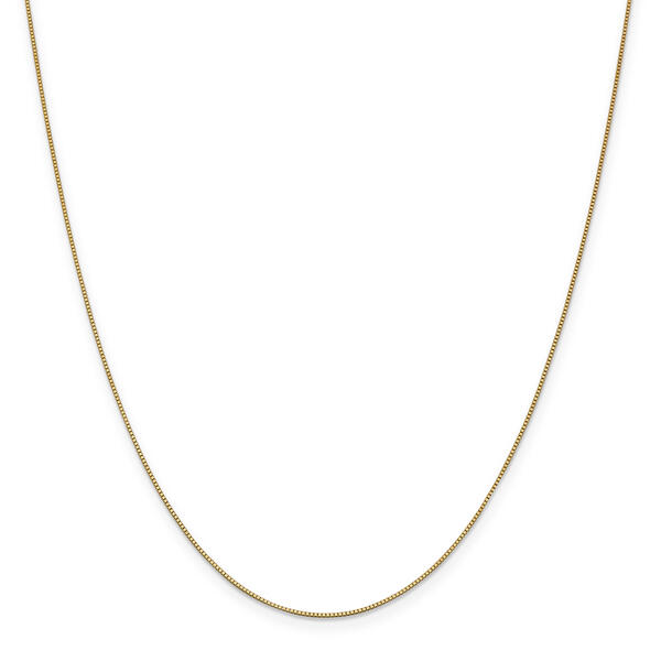 Gold Classics&#40;tm&#41; .7mm. 14k Gold Box Chain Necklace - image 