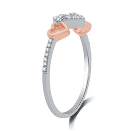 Diamond Classics&#8482; 3 Heart 1/10ctw. Diamond Promise Ring