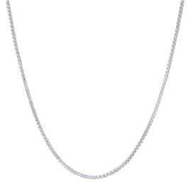 Sterling Silver 18in. Box Chain Necklace