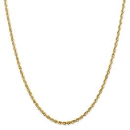 Unisex Gold Classics&#40;tm&#41; 2.75mm. 14k Diamond Cut Light Rope Necklace