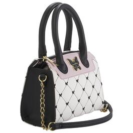 Betsey Johnson Quilted Butterfly Satchel