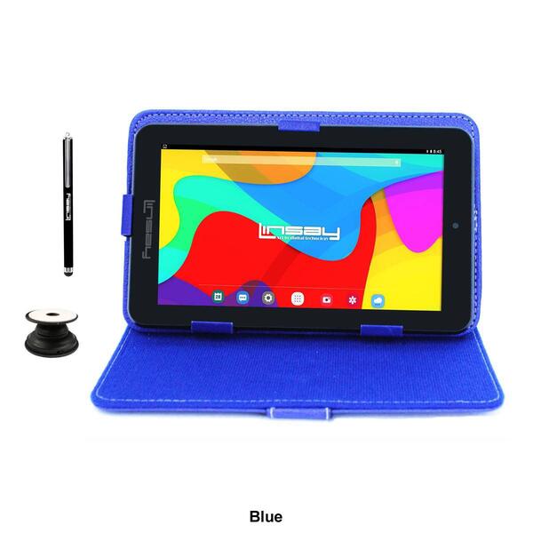 Linsay 7in. Quad Core Tablet with Leather Case
