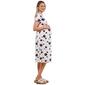 Womens Due Time Short Sleeve Floral Midi Maternity Dress - Ivory - image 4
