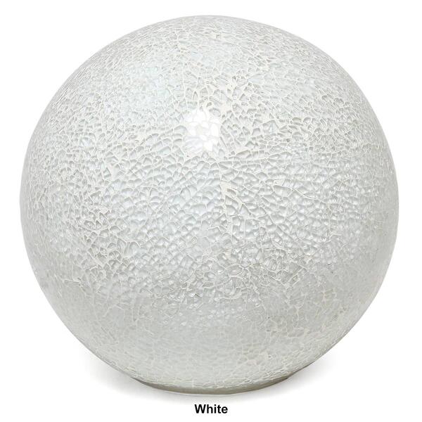 Simple Designs One Light Mosaic Stone Ball Table Lamp