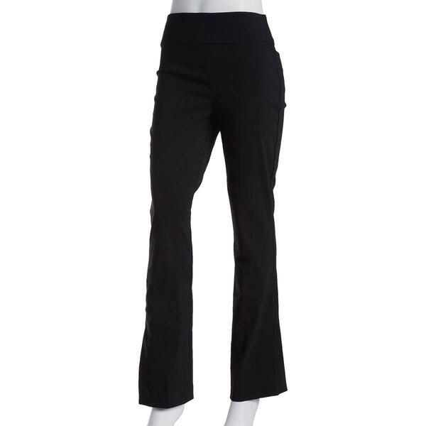 Juniors Leighton Solid Millenium Bootcut Pants with Side Slit - image 