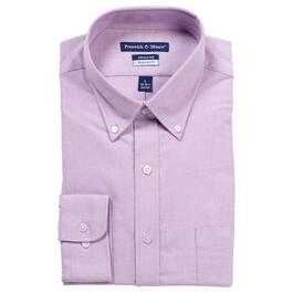 Mens Preswick & Moore Regular Fit Oxford Dress Shirt - Purple