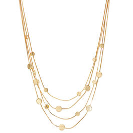 Napier Gold-Tone 16in. Multi-Row Necklace