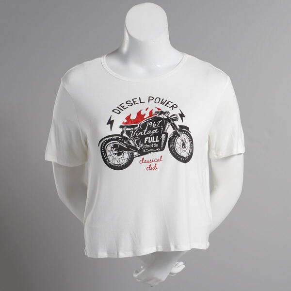 Juniors No Comment &#39;&#39;67 Club Slouchy Short Sleeve Graphic Tee - image 