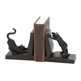9th & Pike&#40;R&#41; Rustic Book and Cat Bookend Pair