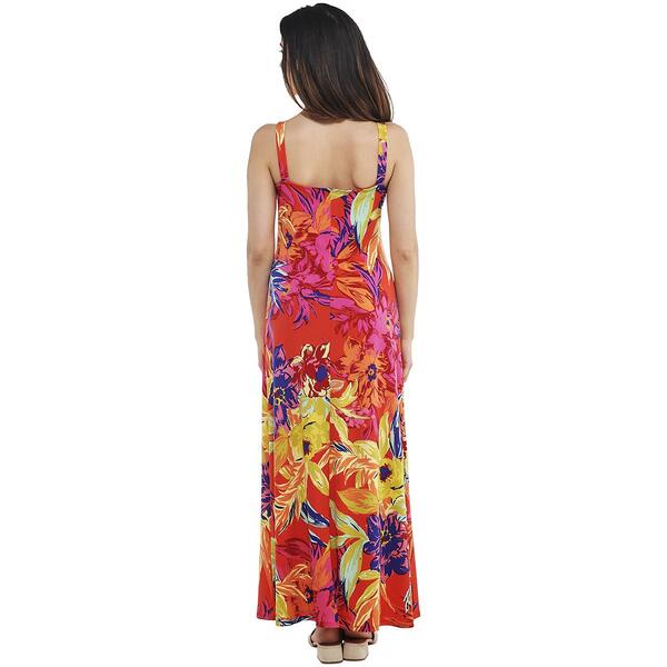 Womens MSK Sleeveless Floral Maxi Dress