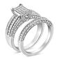 Haus of Brilliance 3/4ctw Diamond Engagement Ring and Band Set - image 2