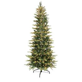 Puleo International 7.5ft. Pre-Lit Slim Artic Fir Christmas Tree