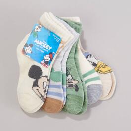 Baby Girl &#40;12-24M&#41; Disney&#40;R&#41; 5pk. Mickey Mouse Mid Crew Socks