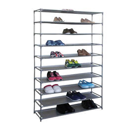HDS Trading 50 Pair Non-Woven Shoe Rack
