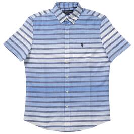 Mens U.S. Polo Assn.&#40;R&#41; Striped Ombre Button Down Shirt