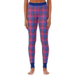 Womens Cuddl Duds&#40;R&#41; Stretch Thermal Checkered Leggings