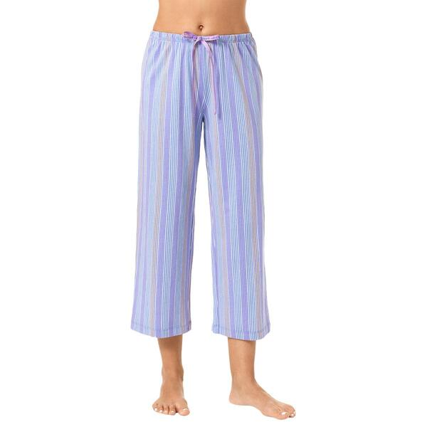 Womens HUE&#40;R&#41; Salon Stripe Capri Pajama Pants - image 