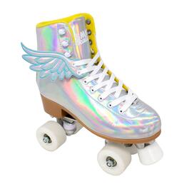 Womens Cosmic Skates Iridescent Roller Skates with Wings