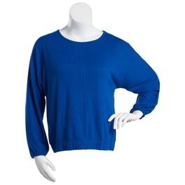 Petite Architect&#40;R&#41; Long Sleeve Solid Banded Bottom Tee