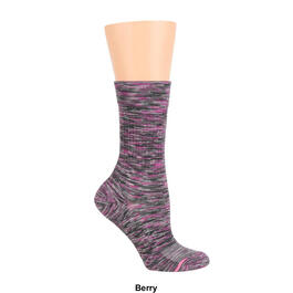 Womens Dr. Motion Space Dye Outdoor Crew Socks