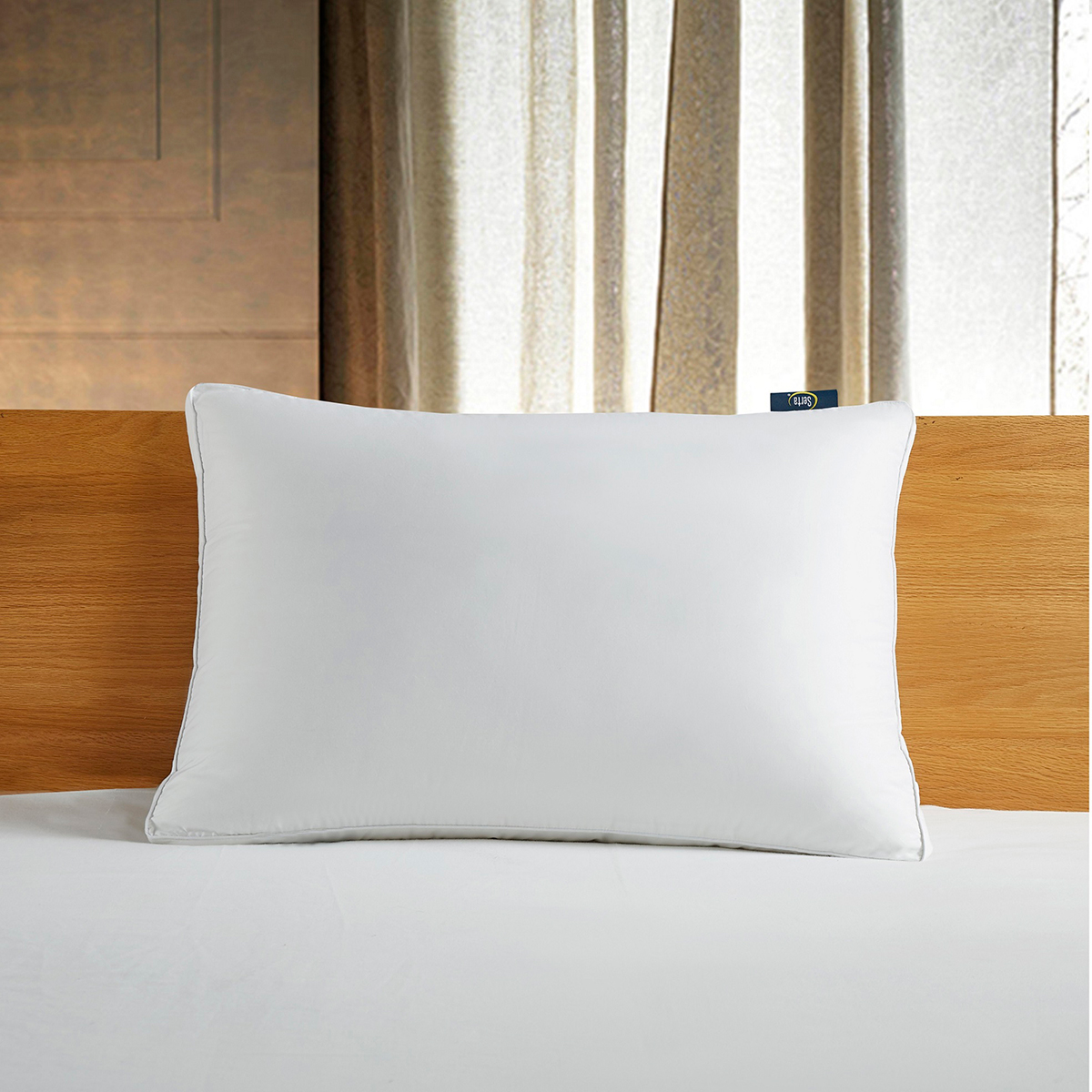 Open Video Modal for Serta(R) 300 TC White Down Fiber Side Sleeper Bed Pillow - Jumbo