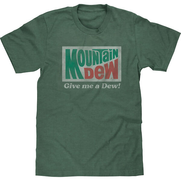 Young Mens Mountain Dew Short Sleeve Graphic Tee - image 