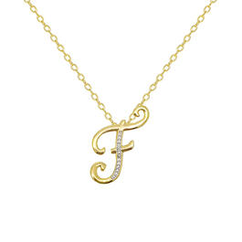 Accents by Gianni Argento Initial F Pendant Necklace