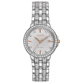 Womens Citizen&#40;R&#41; Steel Crystal Watch - EW2340 58A