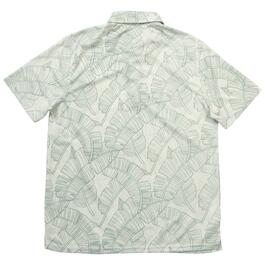 Mens Visitor Leaf Abstract Pique Polo